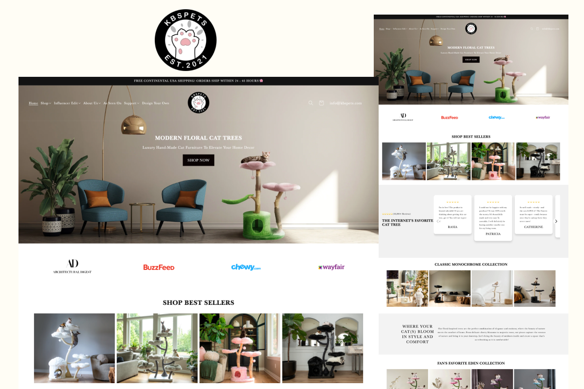 2B Website KBs pet customer review