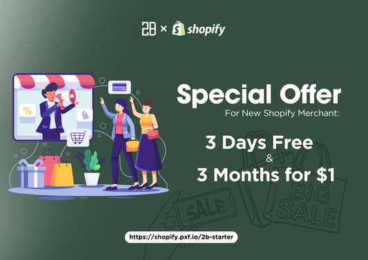 New Paid Trial Offer for Shopify: 3 Days Free + 3 Months at $1
