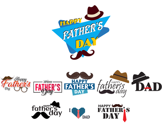 Give away Father’s Day sticker set from Super Watermarks