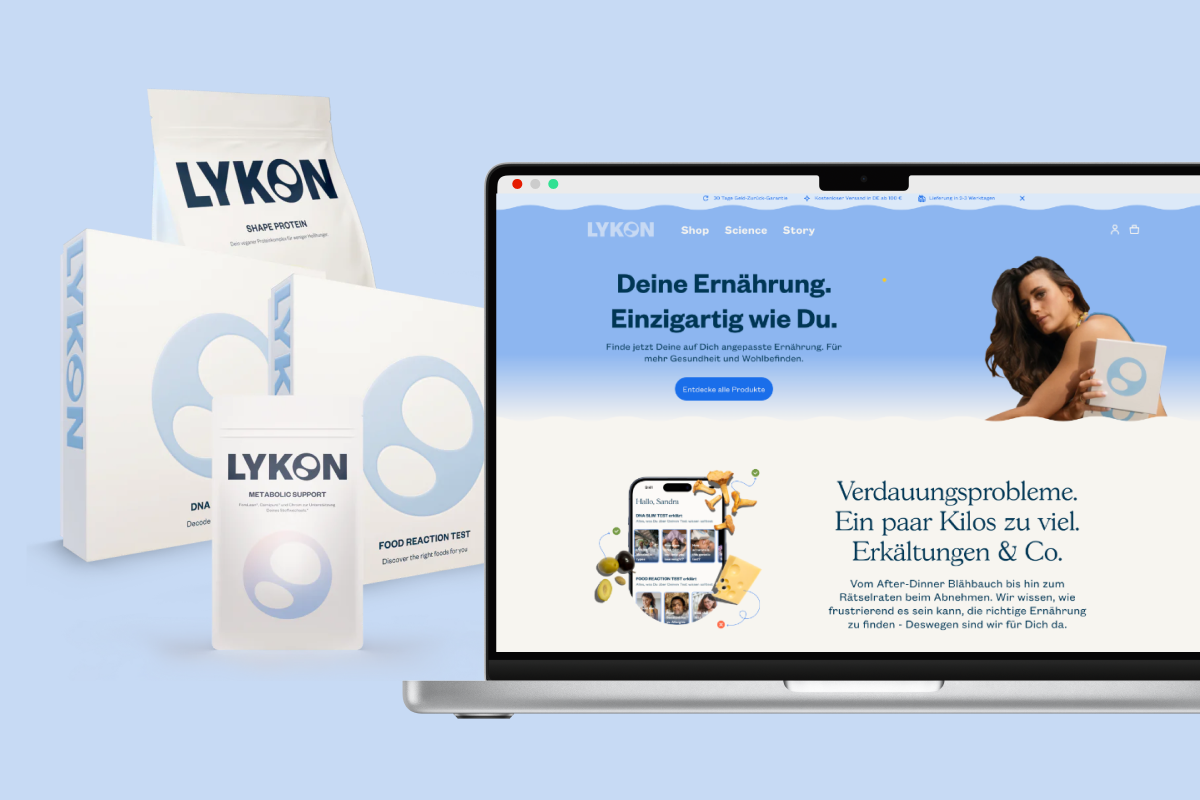 2B Website Shopify review Lykon customer