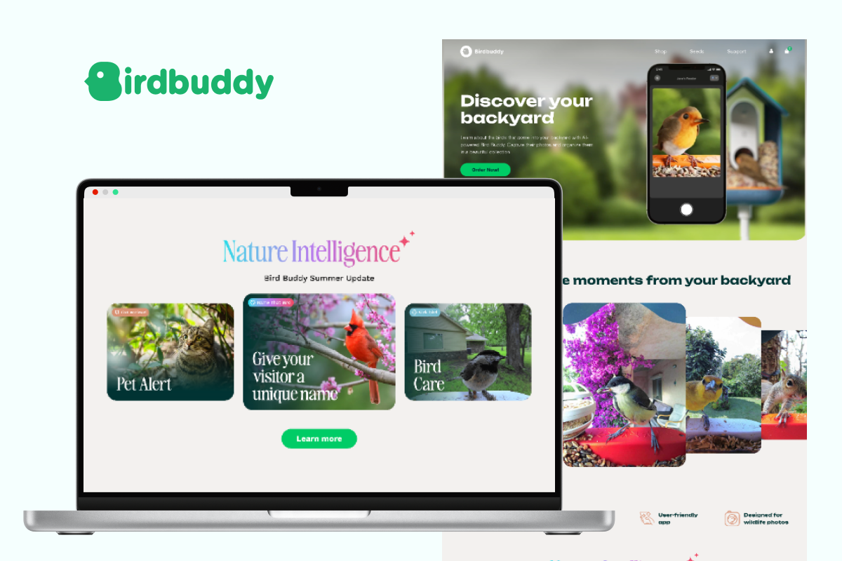 2B Website Shopify review Birdbuddy customer