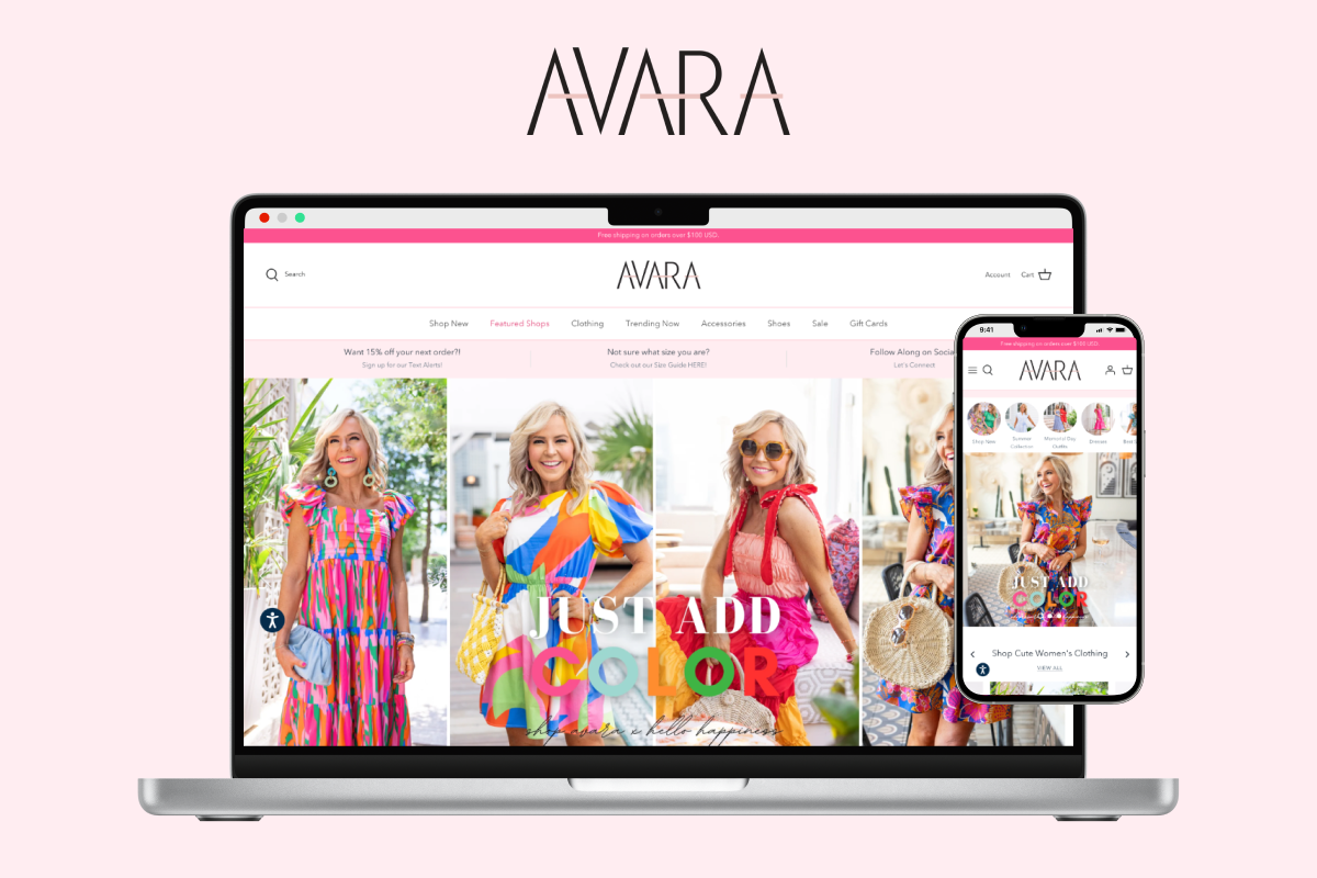 2B Website Shopify review Avara customer